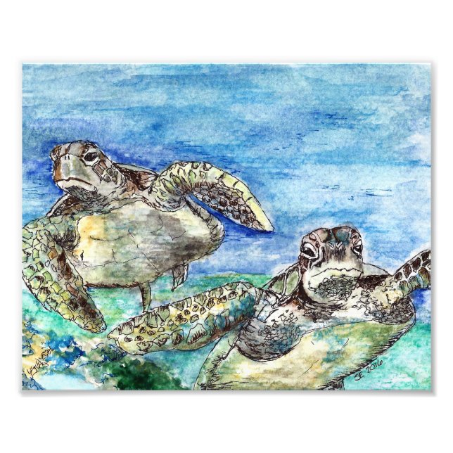Sea Turtles Photo Print (Front)