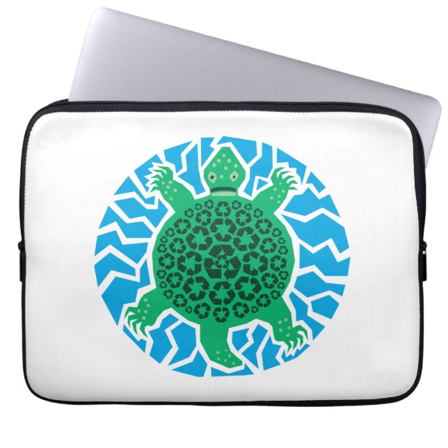 Sea Turtles, Recycling Laptop Sleeve (Front)