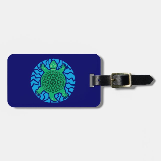 Sea Turtles, Recycling Luggage Tag (Front Horizontal)