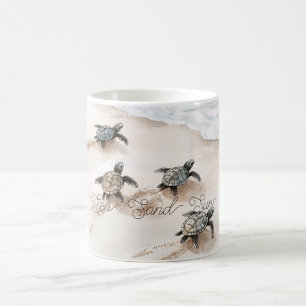  Sea Turtles Sand Sun Beach Coffee Mug