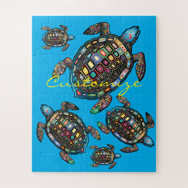 Sea Turtles Thunder_Cove Jigsaw Puzzle (Vertical)
