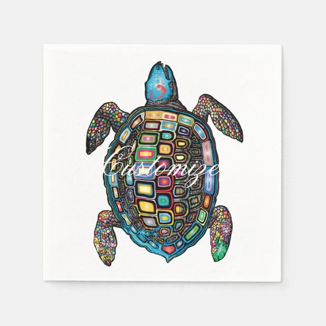 Sea Turtles Thunder_Cove Napkin (Front)