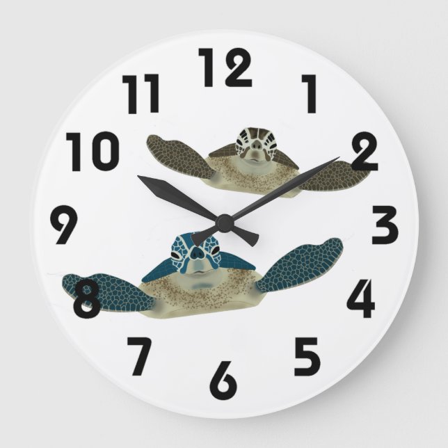 Sea Turtles Wall Clock (Front)
