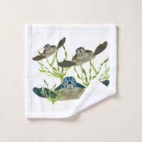 Sea Turtles Wash Cloth