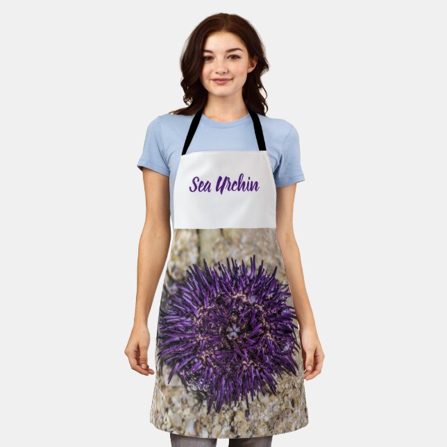 Sea Urchin Ocean Beach Holiday Summer Souvenir Apron (Worn)