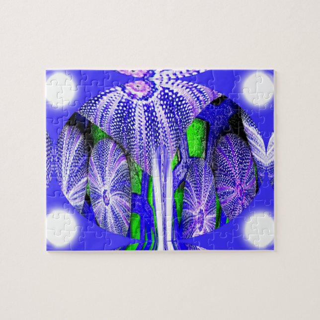 Sea urchins in moonlight jigsaw puzzle (Horizontal)