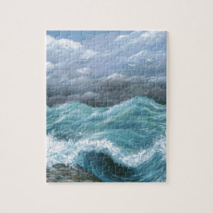 Sea View 244 ocean waves Jigsaw Puzzle