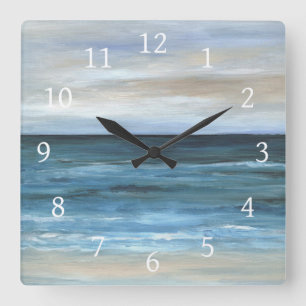 Sea View 266 Square Wall Clock