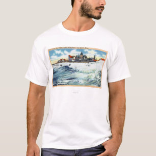 Sea View Avenue Waterfront View of the Surf T-Shirt