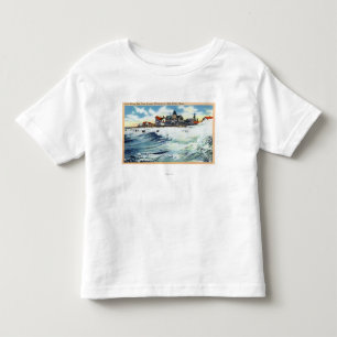 Sea View Avenue Waterfront View of the Surf Toddler T-Shirt