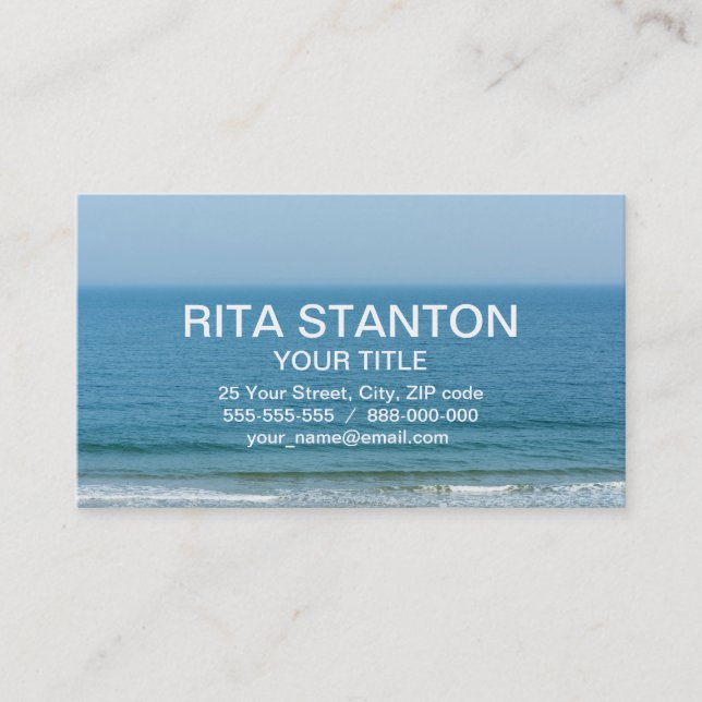Sea view business card (Front)