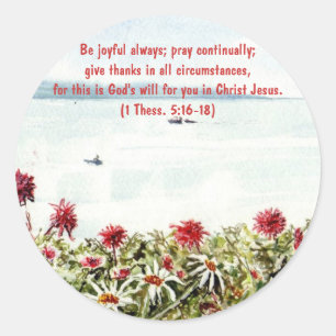 'Sea View (Christian)' Sticker