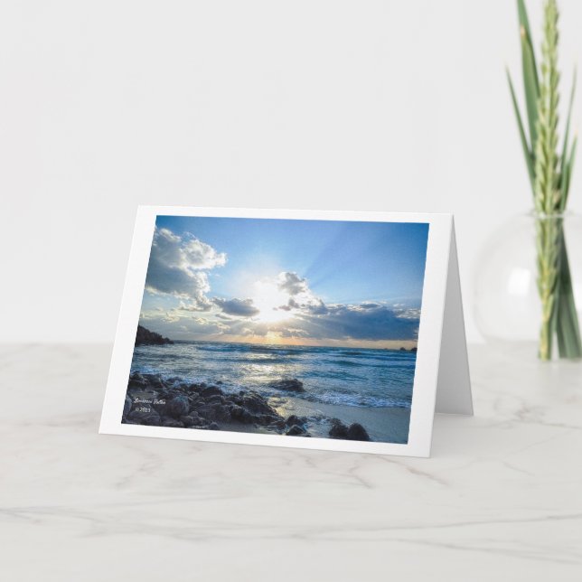 Sea View photographic greeting cards (Front)
