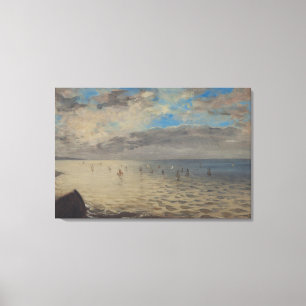 Sea Viewed from the Heights of Dieppe Canvas Print