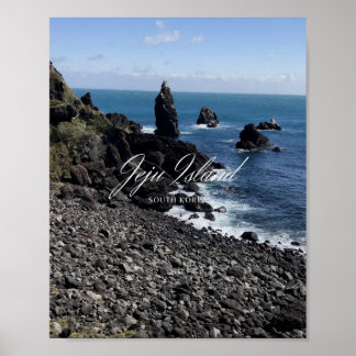 Sea - Volcano Island - Jeju - Jeju Island - Korea Poster