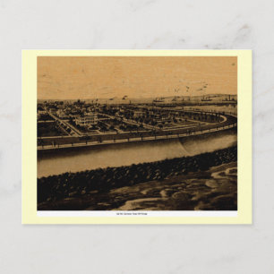 Sea Wall, Galveston, Texas 1909 Vintage Postcard