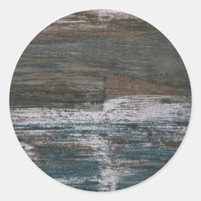 Sea Wall II Classic Round Sticker (Front)