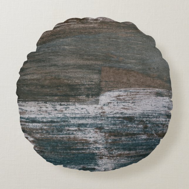 Sea Wall II Round Cushion (Front)