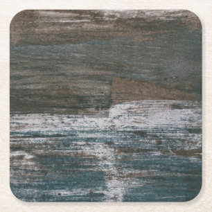 Sea Wall II Square Paper Coaster