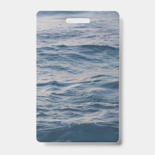 Sea Water Close-up ID Badge