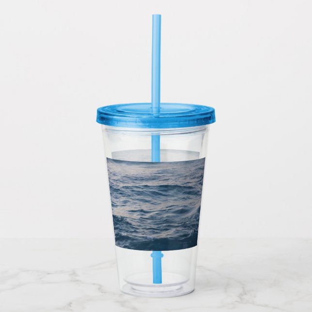 Sea water closeup  acrylic tumbler (Front)