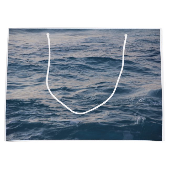 Sea water closeup large gift bag (Front)