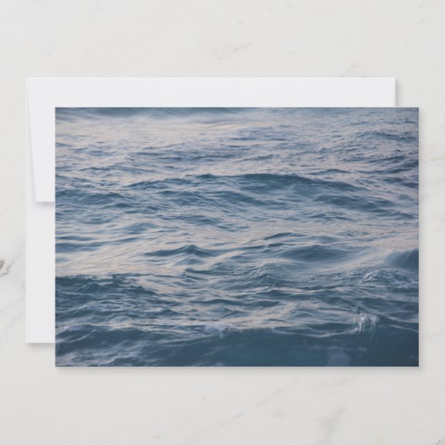 Sea water closeup save the date (Front)