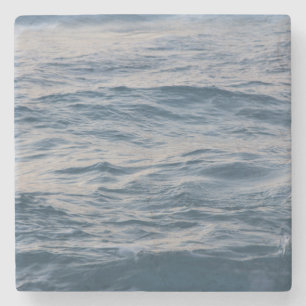 Sea water closeup stone coaster