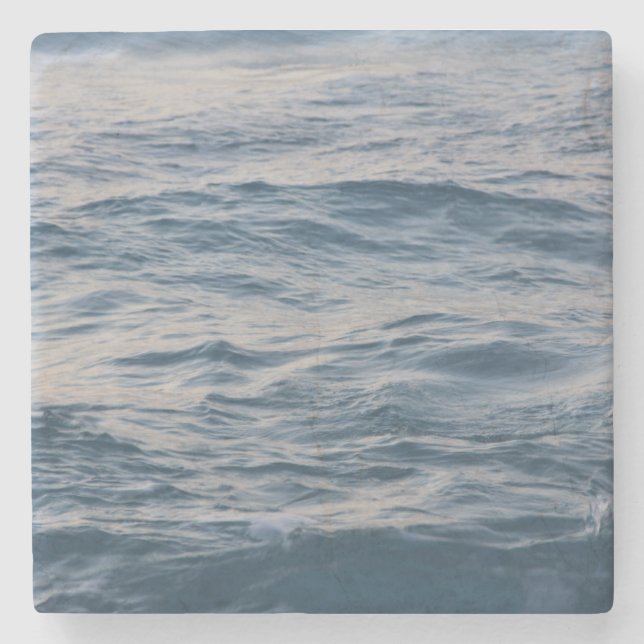 Sea water closeup  stone coaster (Front)