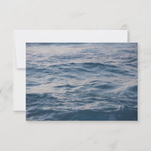 Sea water closeup thank you card