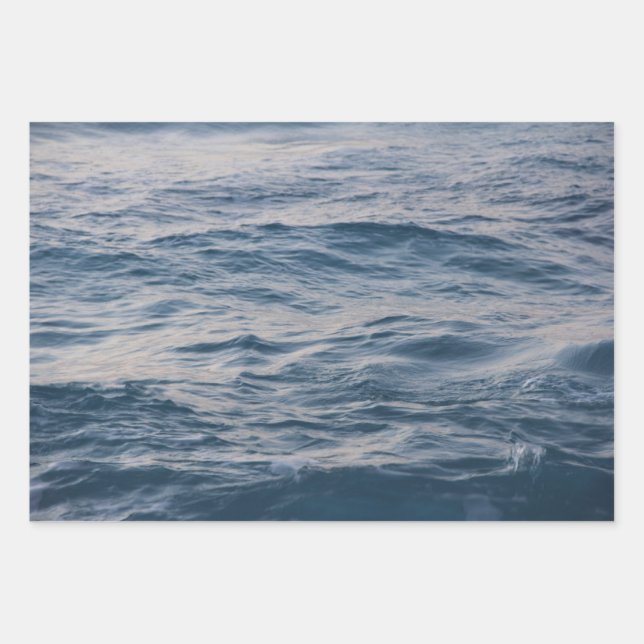 Sea water closeup wrapping paper sheet (Front)