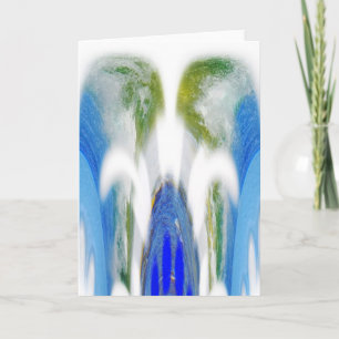 Sea water holiday card