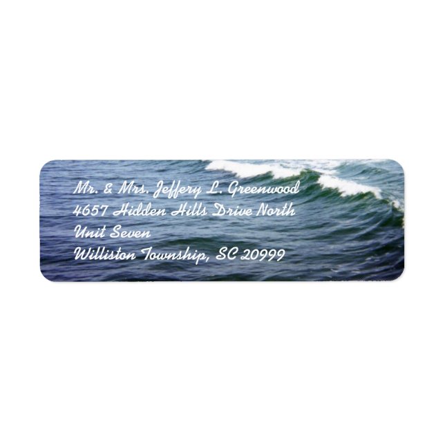 Sea Water Labels (Front)