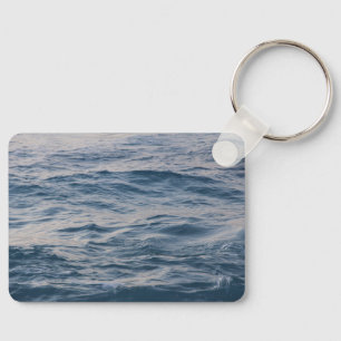 Sea Water Ripple Close-Up Photo Key Ring