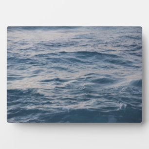 Sea Water Ripple Close-Up Photo Plaque