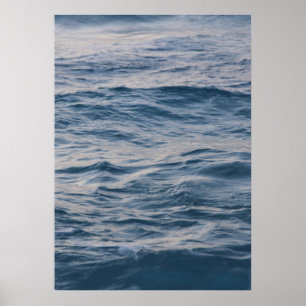 Sea Water Ripple Close-Up Photo Poster