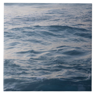 Sea Water Ripple Close-Up Photo Tile