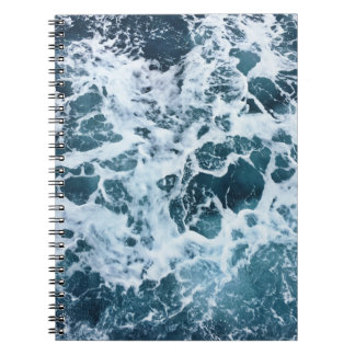 Sea waves art notebook