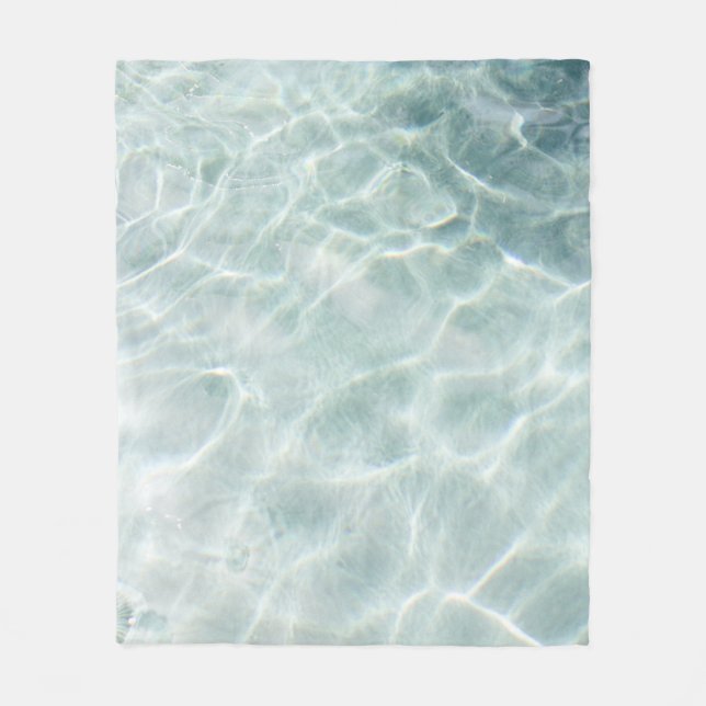 Sea Waves Fleece Blanket (Front)