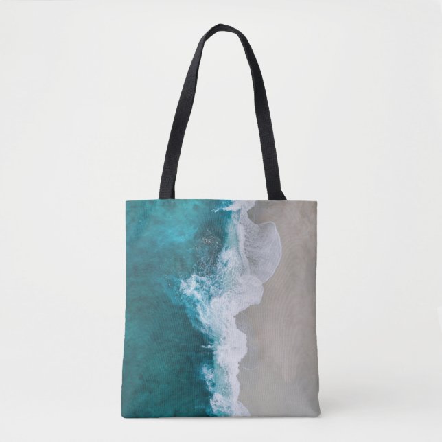 Sea Waves - Maldives Shore Tote Bag (Front)