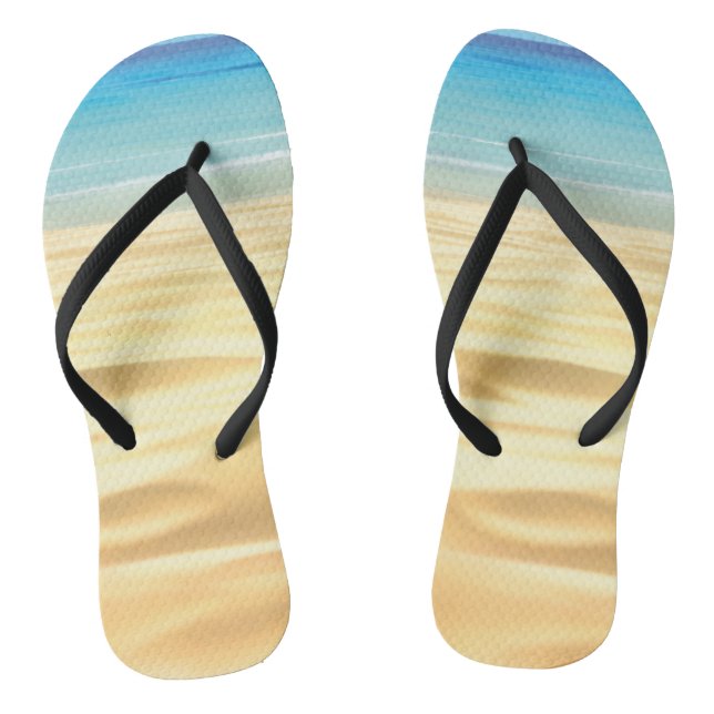 Sea waves shoes flip flops (Footbed)