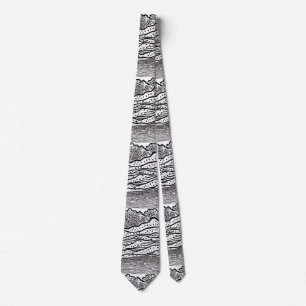 Sea Waves with Stars Tie