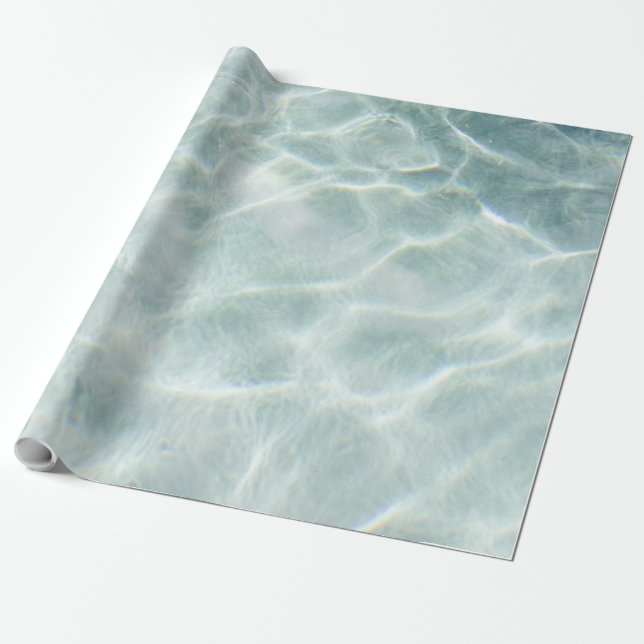 Sea Waves Wrapping Paper (Unrolled)