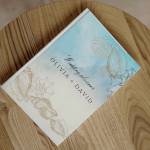 Sea Wedding  Summer  Ocean Beach Planner Wedding Notebook