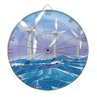 Sea Wind Power turbines Dartboard