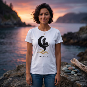 Sea Witch Mermaid Moon Graphic T-Shirt