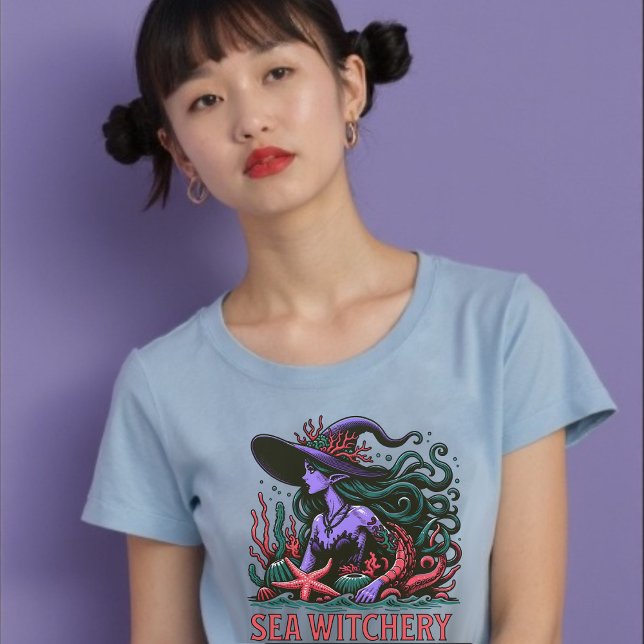 Sea Witchery Octopus Siren Beach T-Shirt (Sea Witchery Octopus Siren Beach T-Shirt)