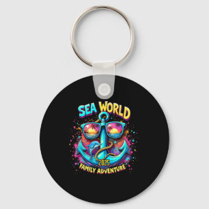 Sea World 2025 Ocean Explorer Memories Family Vaca Key Ring