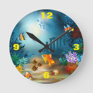 Sea World Acrylic Wall Clock