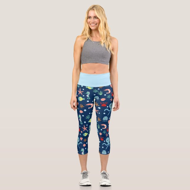 Sea World Capri Leggings (Front)